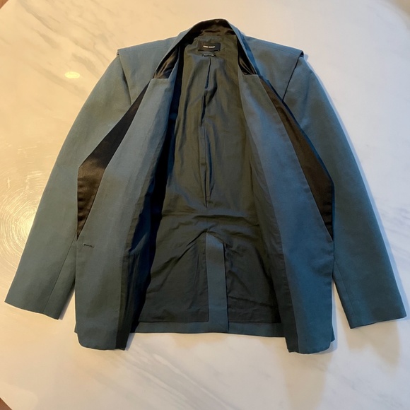 Isabel Marant is Linen Jacket w/ Black Satin Lapels 44 10 12 L - Picture 2 of 7